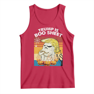 Funny Trump Is Boo Sheet Tank Top Ghost Retro Halloween Ghost Custome TS10 Red Print Your Wear
