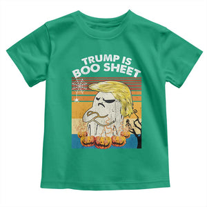Funny Trump Is Boo Sheet Toddler T Shirt Ghost Retro Halloween Ghost Custome TS10 Irish Green Print Your Wear