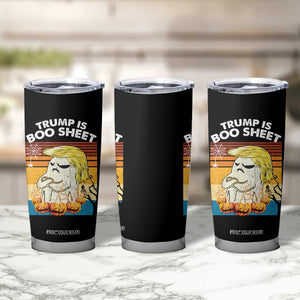 Funny Trump Is Boo Sheet Tumbler Cup Ghost Retro Halloween Ghost Custome - Print Your Wear