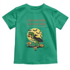 Grammar English Teacher Toddler T Shirt Funny Halloween Dinosaurs Pumpkin Punctuation Saves Lives TS10 Irish Green Print Your Wear