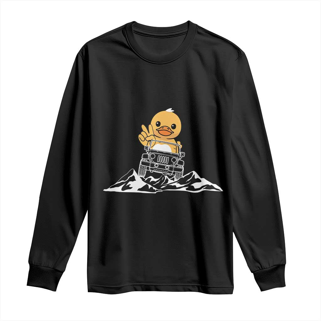 Duck Offroad Car Long Sleeve Shirt Funny Off Roading ATV Off Road TS10 Black Print Your Wear