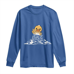 Duck Offroad Car Long Sleeve Shirt Funny Off Roading ATV Off Road TS10 Royal Blue Print Your Wear