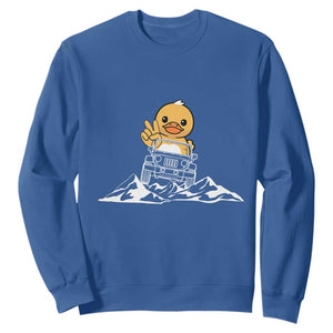 Duck Offroad Car Sweatshirt Funny Off Roading ATV Off Road TS10 Royal Blue Print Your Wear