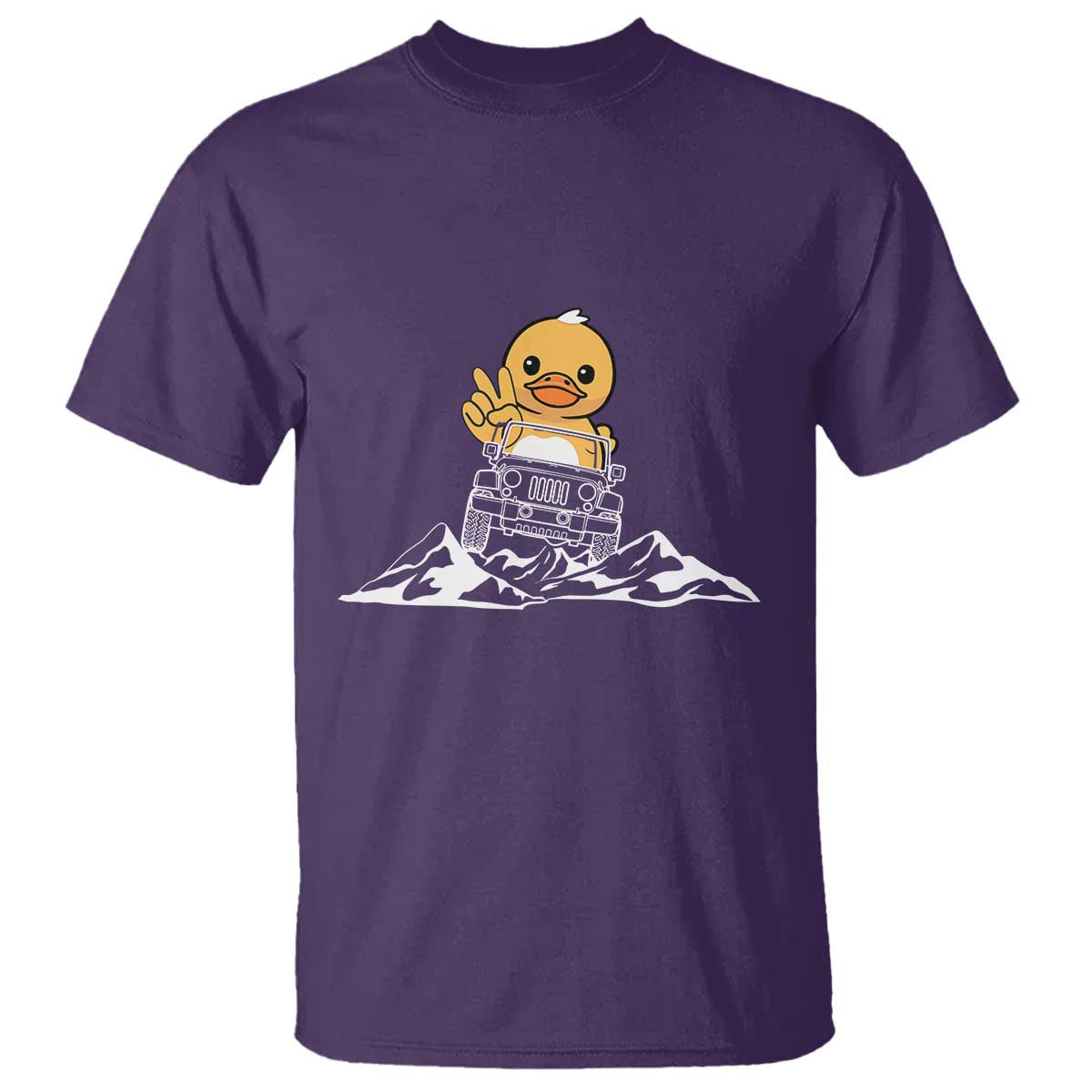 Duck Offroad Car T Shirt Funny Off Roading ATV Off Road TS10 Purple Print Your Wear