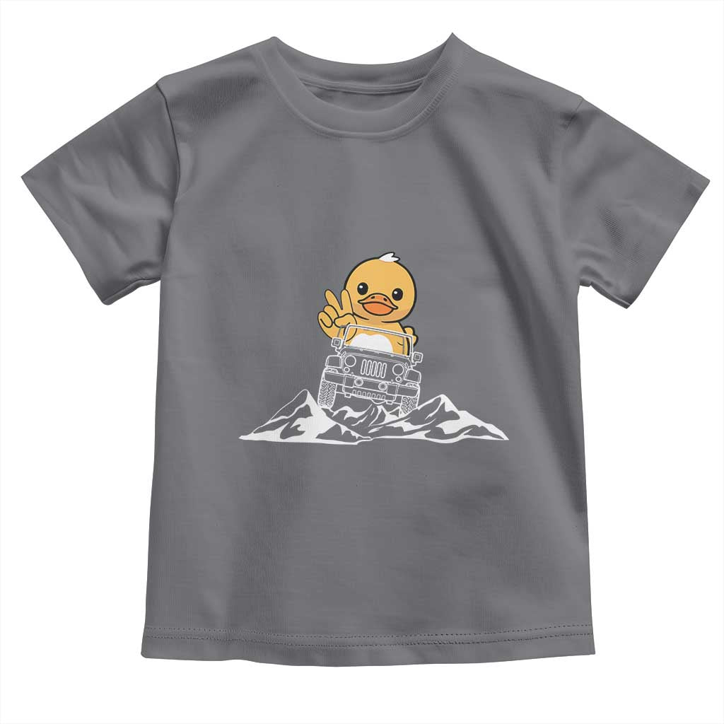Duck Offroad Car Toddler T Shirt Funny Off Roading ATV Off Road TS10 Charcoal Print Your Wear