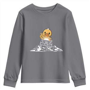 Duck Offroad Car Youth Sweatshirt Funny Off Roading ATV Off Road TS10 Charcoal Print Your Wear