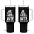 WTF Where's The Fish Tumbler With Handle Funny Fishing Gifts Bigfoot Sasquatch TS10 One Size: 40 oz Black Print Your Wear