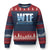 WTF Where's The Fish Ugly Christmas Sweater Funny Fishing Gifts Fathers Day - Print Your Wear