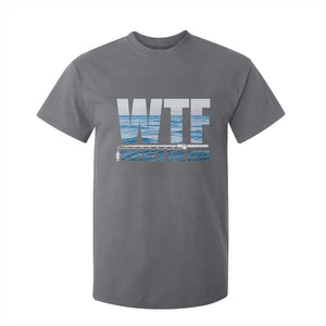 WTF Where's The Fish T Shirt For Kid Funny Fishing Gifts Fathers Day TS10 Charcoal Print Your Wear