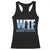 WTF Where's The Fish Racerback Tank Top Funny Fishing Gifts Fathers Day - Print Your Wear