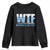 WTF Where's The Fish Youth Sweatshirt Funny Fishing Gifts Fathers Day TS10 Black Print Your Wear