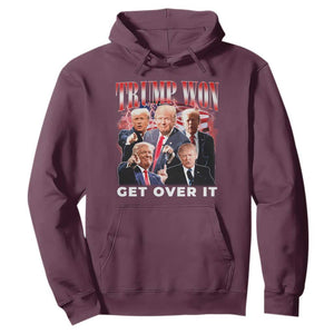 Trump Won 2024 Hoodie Get Over It 45 47 President TS10 Maroon Print Your Wear