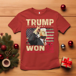 Trump 2024 T Shirt He Won Greatest Return In History TS10 Red Print Your Wear