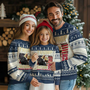 Trump 2024 Ugly Christmas Sweater He Won Greatest Return In History TS10 Navy Print Your Wear