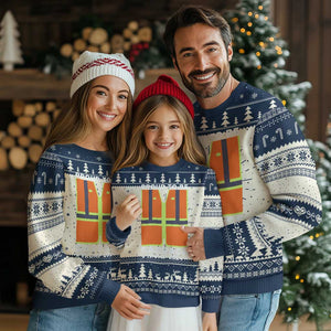 Donald Trump 2024 Ugly Christmas Sweater Proud To Be Garbage TS10 Navy Print Your Wear