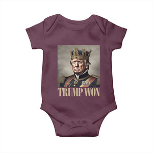 Trump Take America Back Baby Onesie King Trump Won Get Over It 2024 TS10 Maroon Print Your Wear