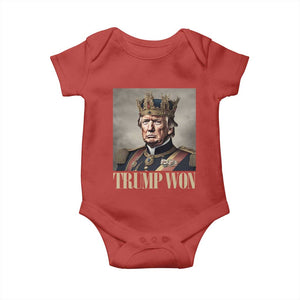 Trump Take America Back Baby Onesie King Trump Won Get Over It 2024 TS10 Red Print Your Wear