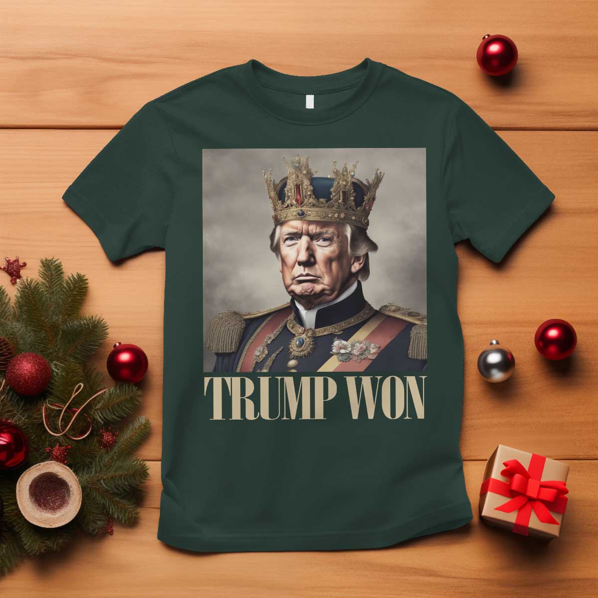 Trump Take America Back T Shirt King Trump Won Get Over It 2024 TS10 Dark Forest Green Print Your Wear