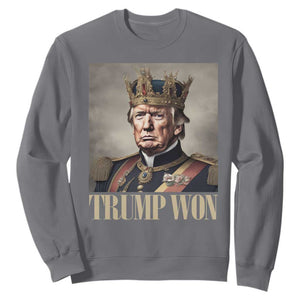 Trump Take America Back Sweatshirt King Trump Won Get Over It 2024 TS10 Charcoal Print Your Wear