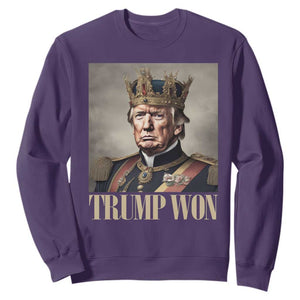 Trump Take America Back Sweatshirt King Trump Won Get Over It 2024 TS10 Purple Print Your Wear