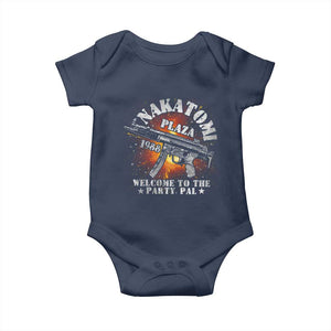 Nakatomi Plaza Christmas Party Baby Onesie 1988 Welcome To The Party Pal 80'S Die Movie Bruce TS10 Navy Print Your Wear