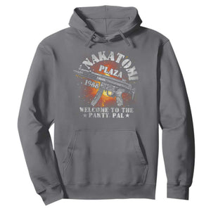 Nakatomi Plaza Christmas Party Hoodie 1988 Welcome To The Party Pal 80'S Die Movie Bruce TS10 Charcoal Print Your Wear