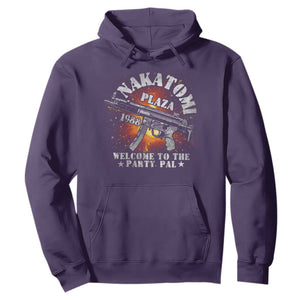 Nakatomi Plaza Christmas Party Hoodie 1988 Welcome To The Party Pal 80'S Die Movie Bruce TS10 Purple Print Your Wear