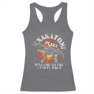 Nakatomi Plaza Christmas Party Racerback Tank Top 1988 Welcome To The Party Pal 80'S Die Movie Bruce TS10 Charcoal Print Your Wear