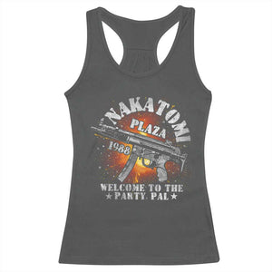 Nakatomi Plaza Christmas Party Racerback Tank Top 1988 Welcome To The Party Pal 80'S Die Movie Bruce TS10 Dark Heather Print Your Wear