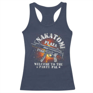 Nakatomi Plaza Christmas Party Racerback Tank Top 1988 Welcome To The Party Pal 80'S Die Movie Bruce TS10 Navy Print Your Wear