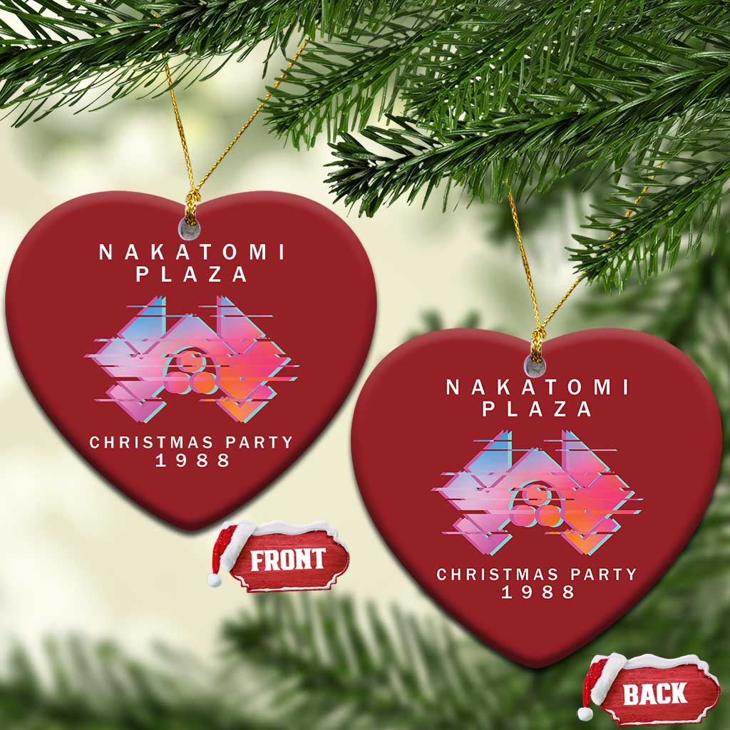 Xmas Nakatomi Plaza Christmas Ornament Xmas Party 2024 Ugly Gift TS10 Heart Red Print Your Wear