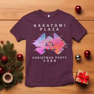 Christmas Nakatomi Plaza T Shirt Xmas Party 2024 Ugly Gift TS10 Maroon Print Your Wear