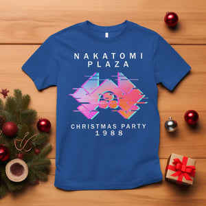Christmas Nakatomi Plaza T Shirt Xmas Party 2024 Ugly Gift TS10 Royal Blue Print Your Wear
