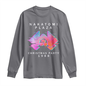 Christmas Nakatomi Plaza Long Sleeve Shirt Xmas Party 2024 Ugly Gift TS10 Charcoal Print Your Wear