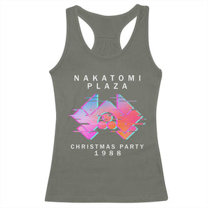Christmas Nakatomi Plaza Racerback Tank Top Xmas Party 2024 Ugly Gift TS10 Military Green Print Your Wear