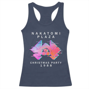 Christmas Nakatomi Plaza Racerback Tank Top Xmas Party 2024 Ugly Gift TS10 Navy Print Your Wear