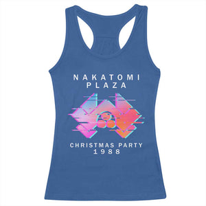 Christmas Nakatomi Plaza Racerback Tank Top Xmas Party 2024 Ugly Gift TS10 Royal Blue Print Your Wear