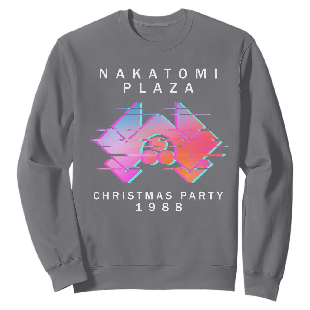 Christmas Nakatomi Plaza Sweatshirt Xmas Party 2024 Ugly Gift TS10 Charcoal Print Your Wear