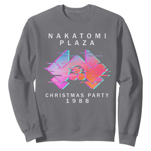 Christmas Nakatomi Plaza Sweatshirt Xmas Party 2024 Ugly Gift TS10 Charcoal Print Your Wear