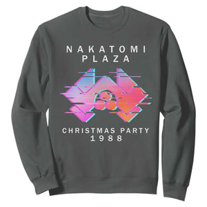 Christmas Nakatomi Plaza Sweatshirt Xmas Party 2024 Ugly Gift TS10 Dark Heather Print Your Wear