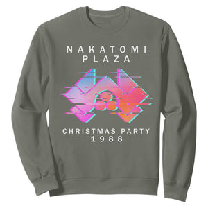 Christmas Nakatomi Plaza Sweatshirt Xmas Party 2024 Ugly Gift TS10 Military Green Print Your Wear