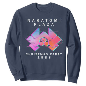 Christmas Nakatomi Plaza Sweatshirt Xmas Party 2024 Ugly Gift TS10 Navy Print Your Wear