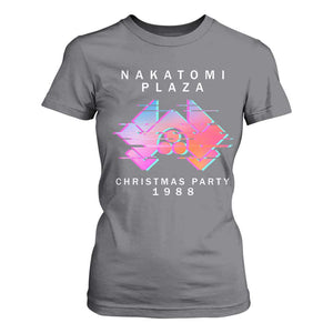 Christmas Nakatomi Plaza T Shirt For Women Xmas Party 2024 Ugly Gift TS10 Charcoal Print Your Wear