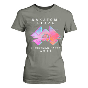 Christmas Nakatomi Plaza T Shirt For Women Xmas Party 2024 Ugly Gift TS10 Military Green Print Your Wear