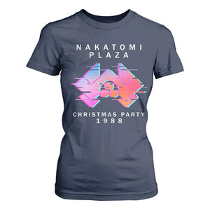 Christmas Nakatomi Plaza T Shirt For Women Xmas Party 2024 Ugly Gift TS10 Navy Print Your Wear