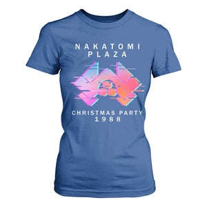 Christmas Nakatomi Plaza T Shirt For Women Xmas Party 2024 Ugly Gift TS10 Royal Blue Print Your Wear