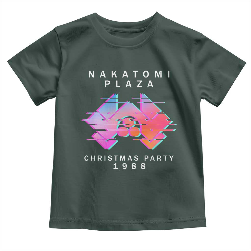 Christmas Nakatomi Plaza Toddler T Shirt Xmas Party 2024 Ugly Gift TS10 Dark Forest Green Print Your Wear