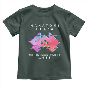 Christmas Nakatomi Plaza Toddler T Shirt Xmas Party 2024 Ugly Gift TS10 Dark Forest Green Print Your Wear