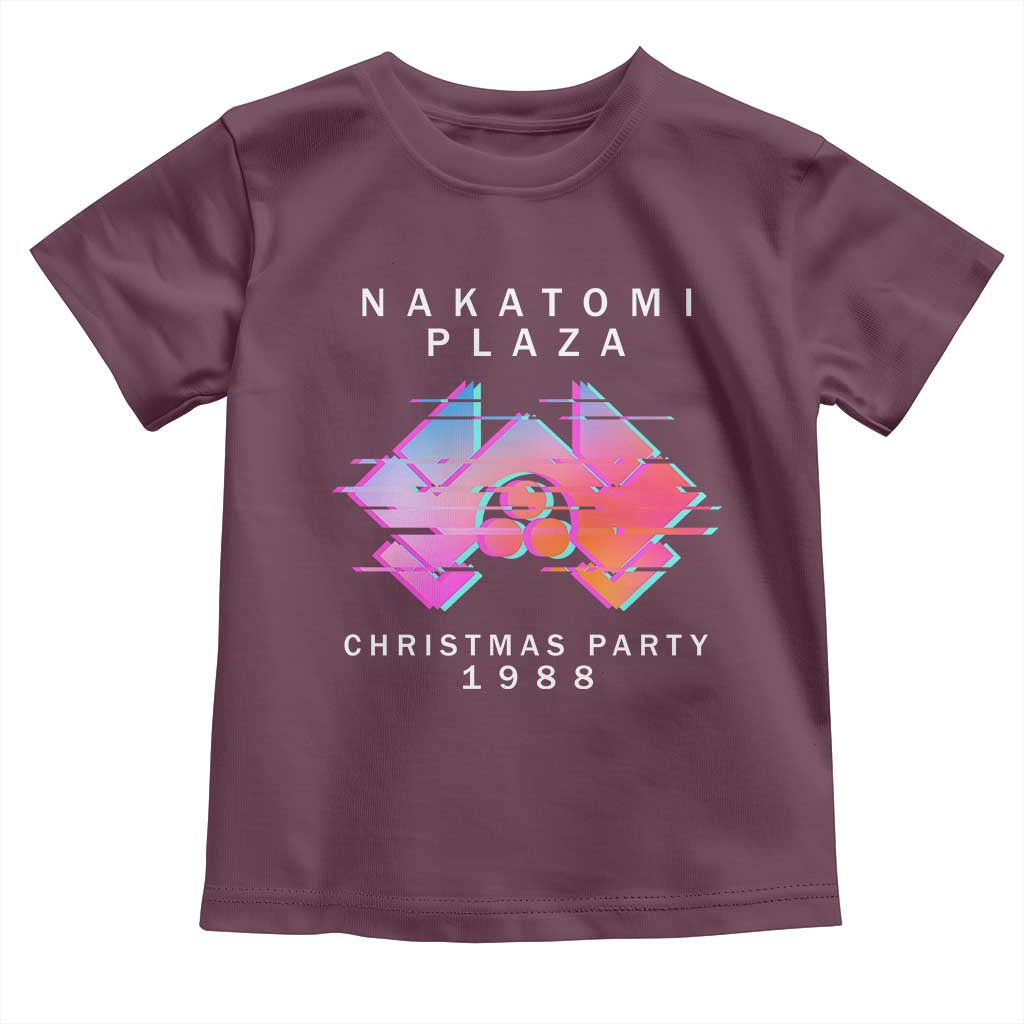 Christmas Nakatomi Plaza Toddler T Shirt Xmas Party 2024 Ugly Gift TS10 Maroon Print Your Wear
