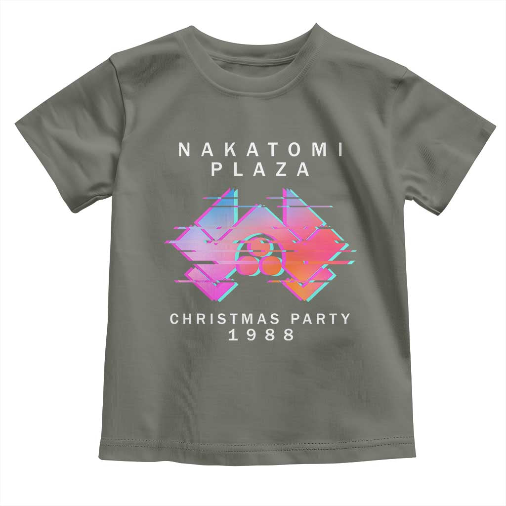 Christmas Nakatomi Plaza Toddler T Shirt Xmas Party 2024 Ugly Gift TS10 Military Green Print Your Wear